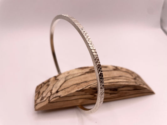 Crosshatch Bangle